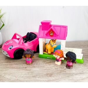 Little People Barbie Stable, Car, Horse & Friends Figures Mattel Fisher Price